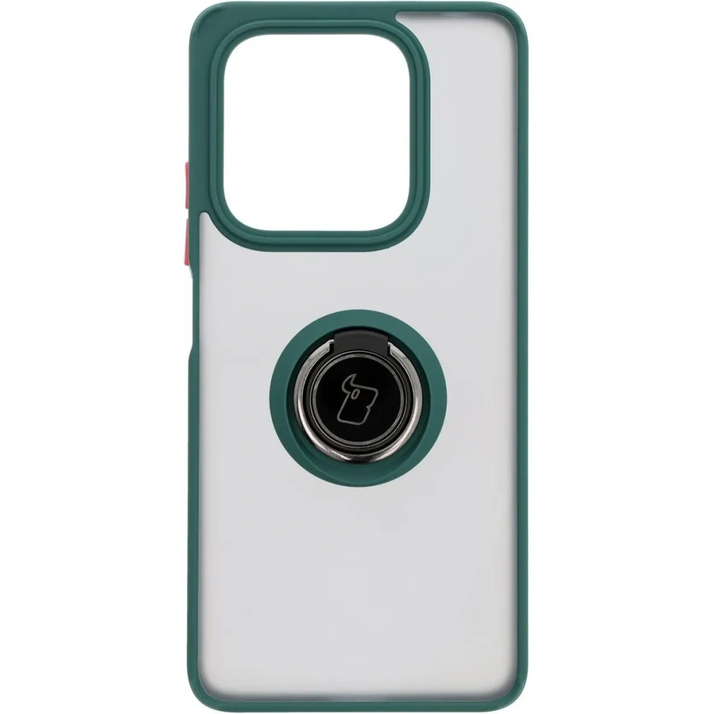 Hurtownia GSM - Bizon Case Hybrid Ring Xiaomi Redmi Note 14 5G füstös sötétzöld kerettel - BIZ8369 - {ean13} - Hurt