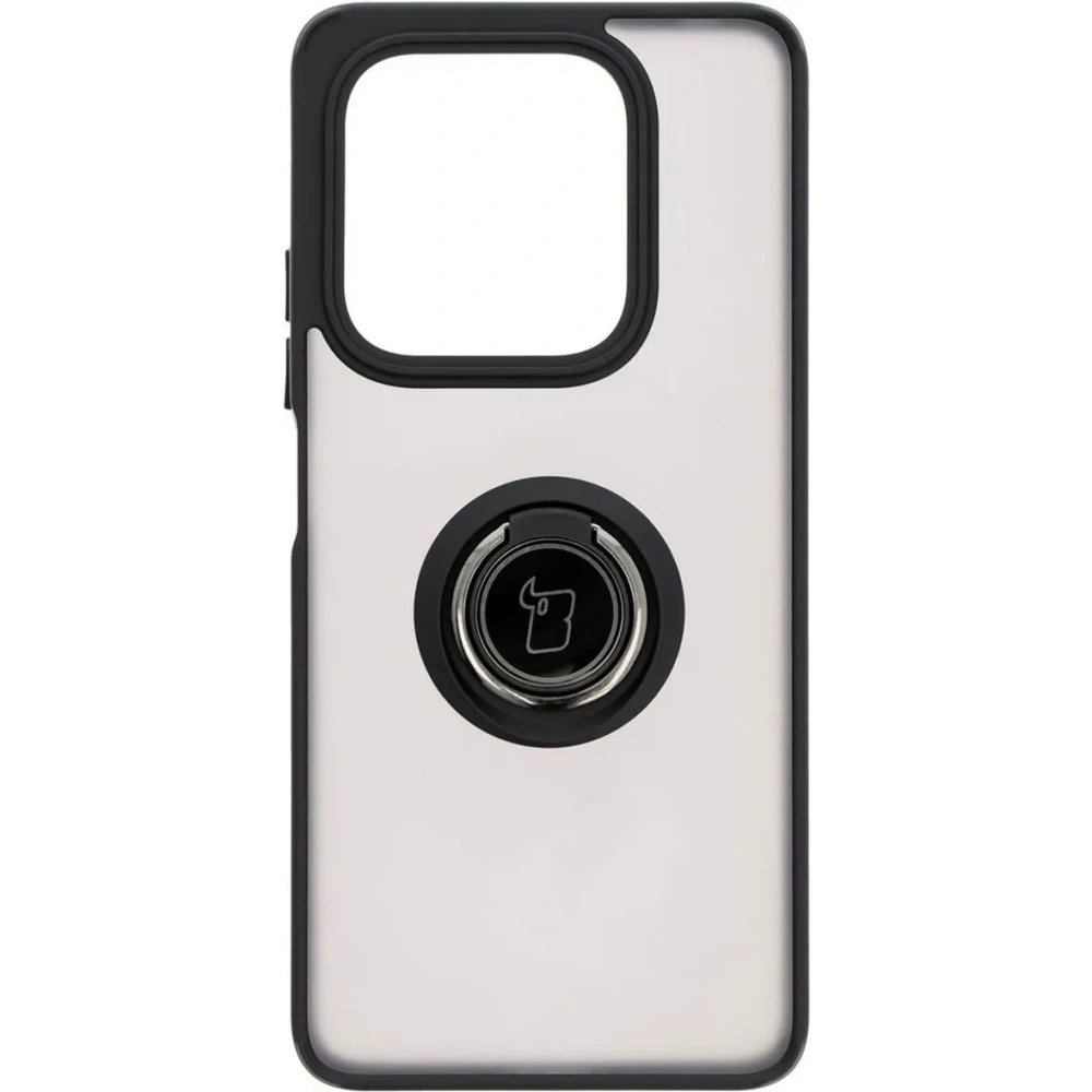 Hurtownia GSM - Bizon Case Hybrid Ring Xiaomi Redmi Note 14 5G füstös fekete kerettel - BIZ8370 - {ean13} - Hurt