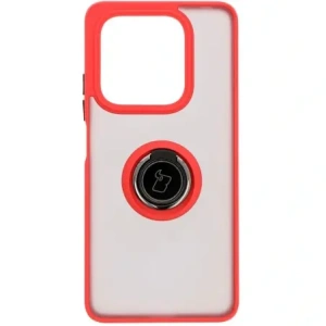 Hurtownia GSM - Bizon Case Hybrid Gyűrű Xiaomi Redmi Note 14 5G füstös vörös kerettel - BIZ8371 - {ean13} - Hurt