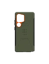 UAG Urban Armor Gear Civilian Pro Samsung Galaxy S25 Ultra 5G with built-in magnetic module (olive/orange)