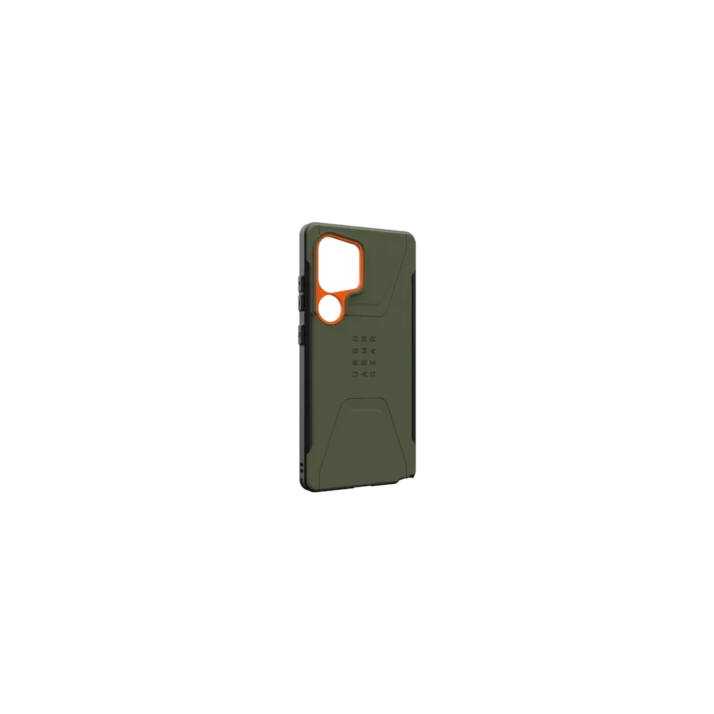 Wholesale UAG Urban Armor Gear Civilian Pro Samsung Galaxy S25 Ultra 5G with built-in magnetic module (olive/orange) - UAG1486 - {ean13} - Hurt