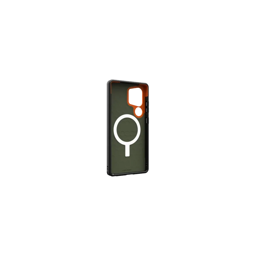 Wholesale UAG Urban Armor Gear Civilian Pro Samsung Galaxy S25 Ultra 5G with built-in magnetic module (olive/orange) - UAG1486 - {ean13} - Hurt