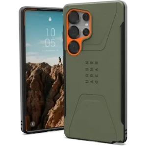 Wholesale UAG Urban Armor Gear Civilian Pro Samsung Galaxy S25 Ultra 5G with built-in magnetic module (olive/orange) - UAG1486 - {ean13} - Hurt