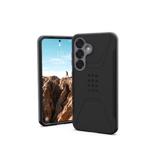 Etui UAG Urban Armor Gear Civilian Pro Samsung Galaxy S25 5G z wbudowanym modułem magnetycznym (black)