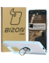 Bizon Case Hybrid Ring Xiaomi Redmi Note 14 5G füstös világoskék kerettel
