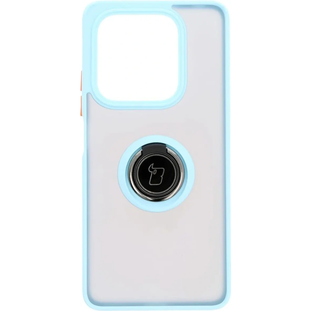 Hurtownia GSM - Bizon Case Hybrid Ring Xiaomi Redmi Note 14 5G füstös világoskék kerettel - BIZ8373 - {ean13} - Hurt
