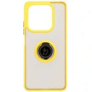 Hurtownia GSM - Bizon Case Hybrid Ring Xiaomi Redmi Note 14 5G füstös sárga kerettel - BIZ8374 - {ean13} - Hurt