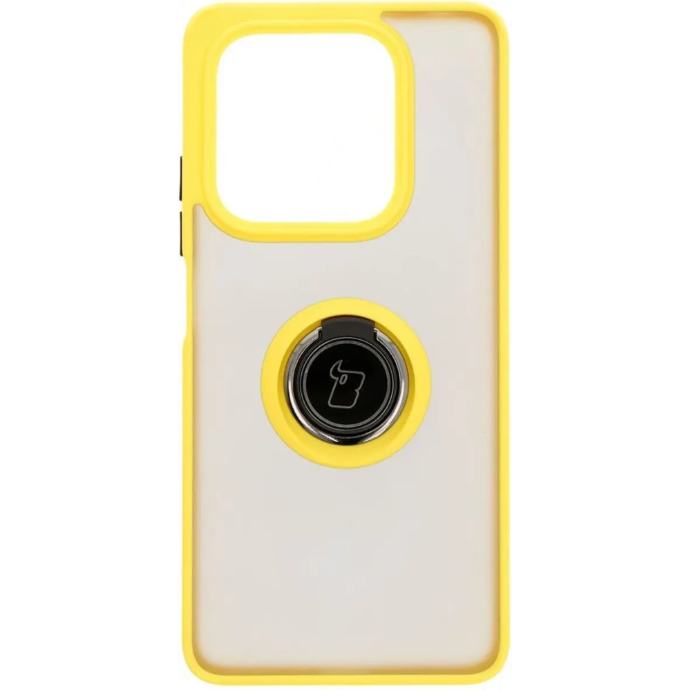 Hurtownia GSM - Bizon Case Hybrid Ring Xiaomi Redmi Note 14 5G füstös sárga kerettel - BIZ8374 - {ean13} - Hurt