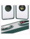 Wholesale Bizon Case Hybrid Ring Xiaomi Redmi Note 14 Pro Plus 5G smoky with a dark green frame - BIZ8375 - {ean13} - Hurt