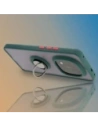 Wholesale Bizon Case Hybrid Ring Xiaomi Redmi Note 14 Pro Plus 5G smoky with a dark green frame - BIZ8375 - {ean13} - Hurt