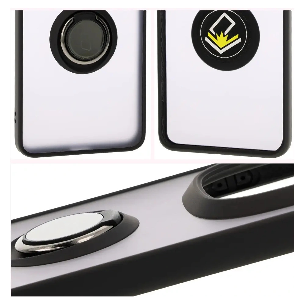 Wholesale Bizon Case Hybrid Ring Xiaomi Redmi Note 14 Pro Plus 5G smoky with a black frame - BIZ8376 - {ean13} - Hurt