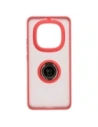 Wholesale Bizon Case Hybrid Ring Xiaomi Redmi Note 14 Pro Plus 5G smoky with a red frame - BIZ8377 - {ean13} - Hurt
