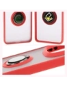 Wholesale Bizon Case Hybrid Ring Xiaomi Redmi Note 14 Pro Plus 5G smoky with a red frame - BIZ8377 - {ean13} - Hurt