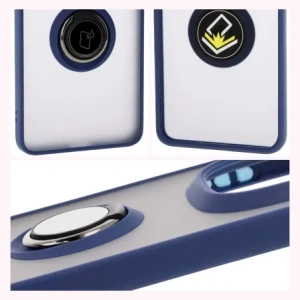 Wholesale Bizon Case Hybrid Ring Xiaomi Redmi Note 14 Pro Plus 5G smoky with a dark blue frame - BIZ8378 - {ean13} - Hurt