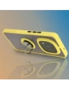 Wholesale Bizon Case Hybrid Ring Xiaomi Redmi Note 14 Pro Plus 5G smoky with a yellow frame - BIZ8380 - {ean13} - Hurt