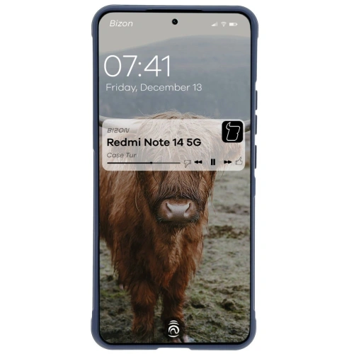 Pancerne etui Bizon Case Tur do Xiaomi Redmi Note 14 5G granatowe