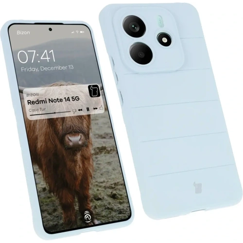 Pancerne etui Bizon Case Tur do Xiaomi Redmi Note 14 5G jasnoniebieskie