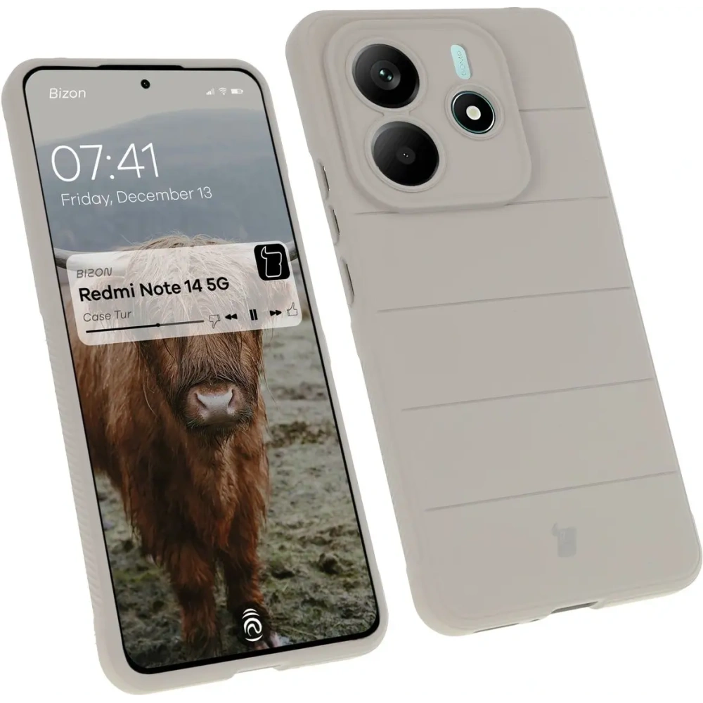 Wholesale Bizon Case Tur Xiaomi Redmi Note 14 5G light grey - BIZ8386 - {ean13} - Hurt