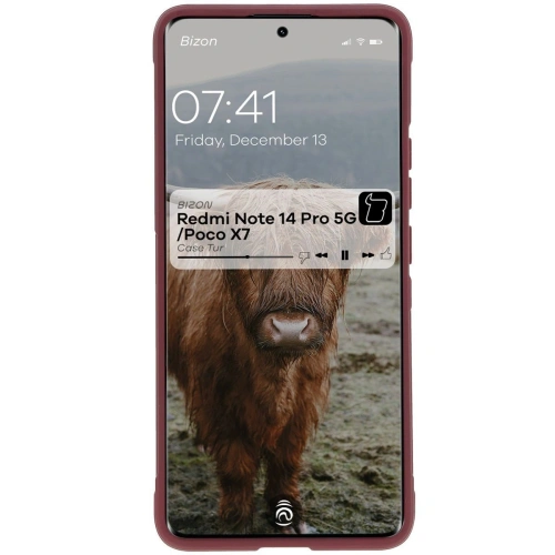 Pancerne etui Bizon Case Tur do Xiaomi Redmi Note 14 Pro 5G / Poco X7 ciemnofioletowe