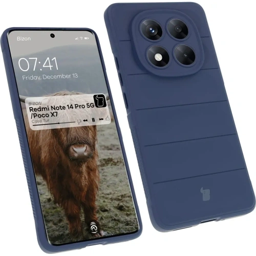 Pancerne etui Bizon Case Tur do Xiaomi Redmi Note 14 Pro 5G / Poco X7 granatowe