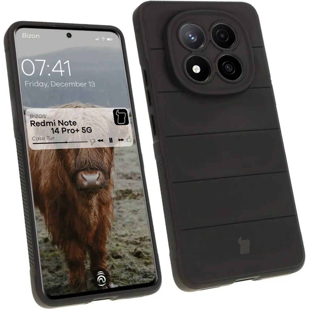 Hurtownia GSM - Pancerne etui Bizon Case Tur do Xiaomi Redmi Note 14 Pro Plus 5G czarne - BIZ8394 - {ean13} - Hurt
