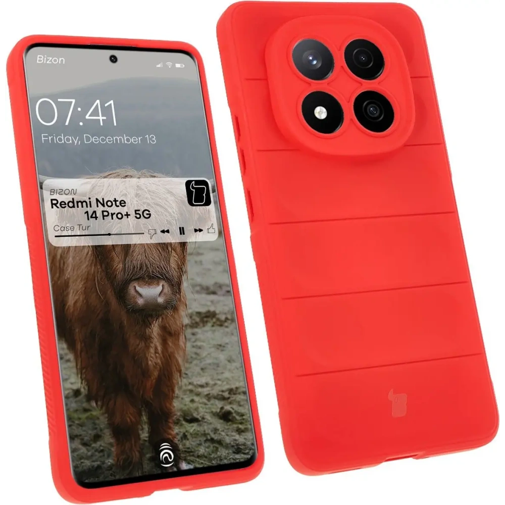 Hurtownia GSM - Pancerne etui Bizon Case Tur do Xiaomi Redmi Note 14 Pro Plus 5G červené - BIZ8395 - {ean13} - Hurt