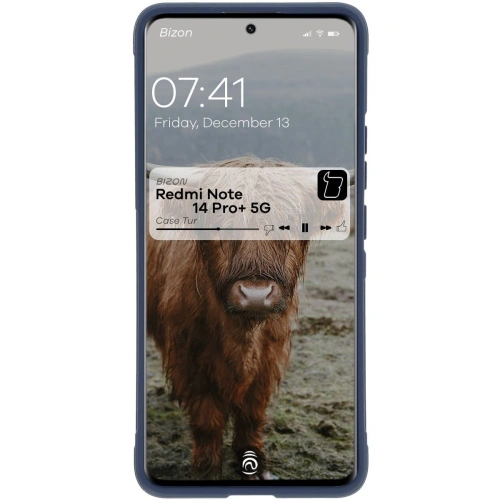 Pancerne etui Bizon Case Tur do Xiaomi Redmi Note 14 Pro Plus 5G granatowe