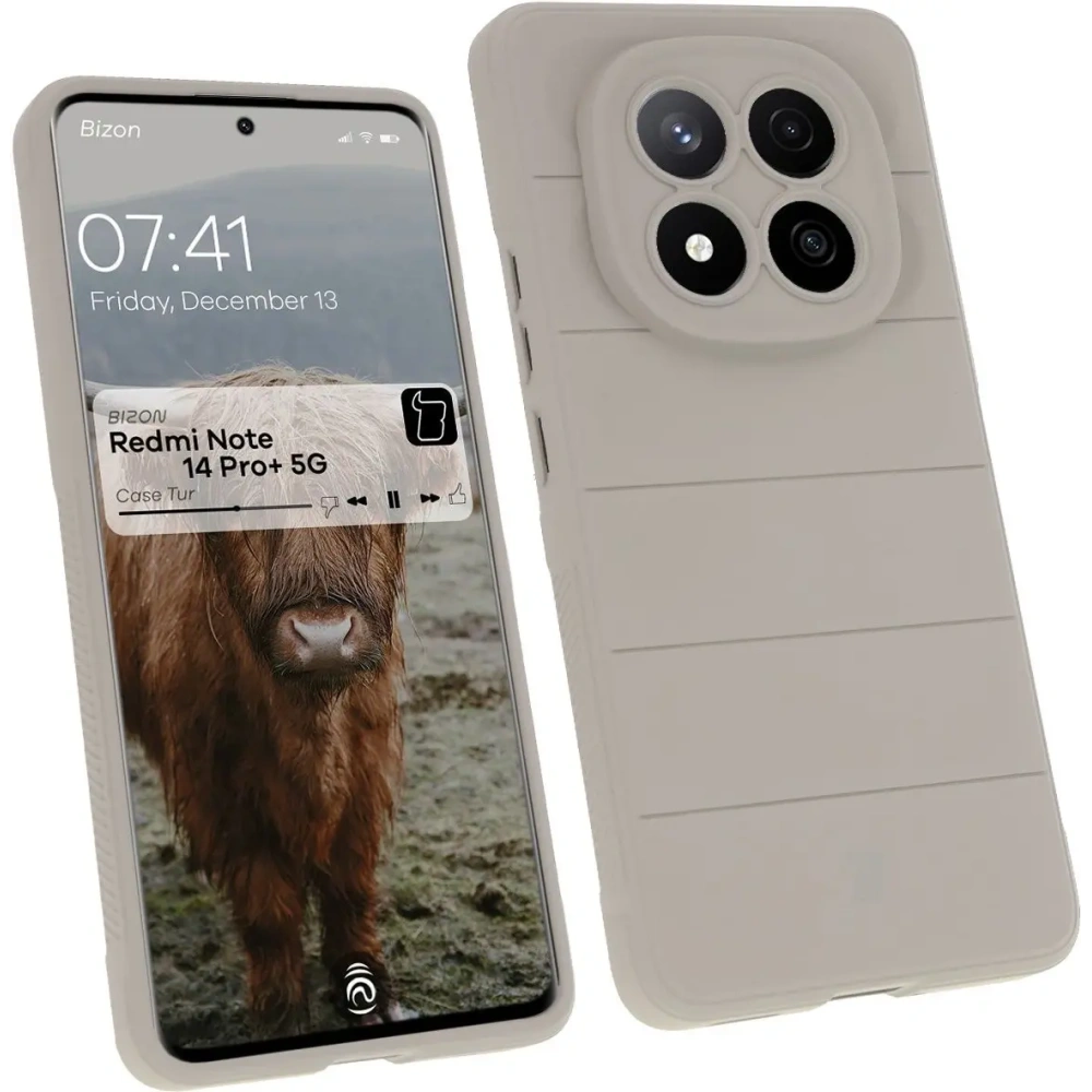 Hurtownia GSM - Bizon Case Tur Xiaomi Redmi Note 14 Pro Plus 5G világosszürke - BIZ8398 - {ean13} - Hurt