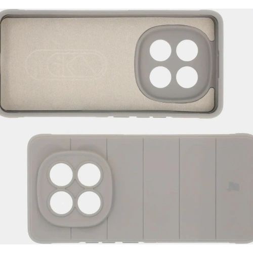 Pancerne etui Bizon Case Tur do Xiaomi Redmi Note 14 Pro Plus 5G jasnoszare