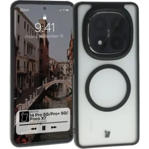 Hurtownia GSM - Bizon Case MatteO Magnetic Xiaomi Redmi Note 14 Pro 5G / 14 Pro Plus 5G / Poco X7 transluzent mit schwarzem Rahmen - BIZ8399 - {ean13} - Hurt