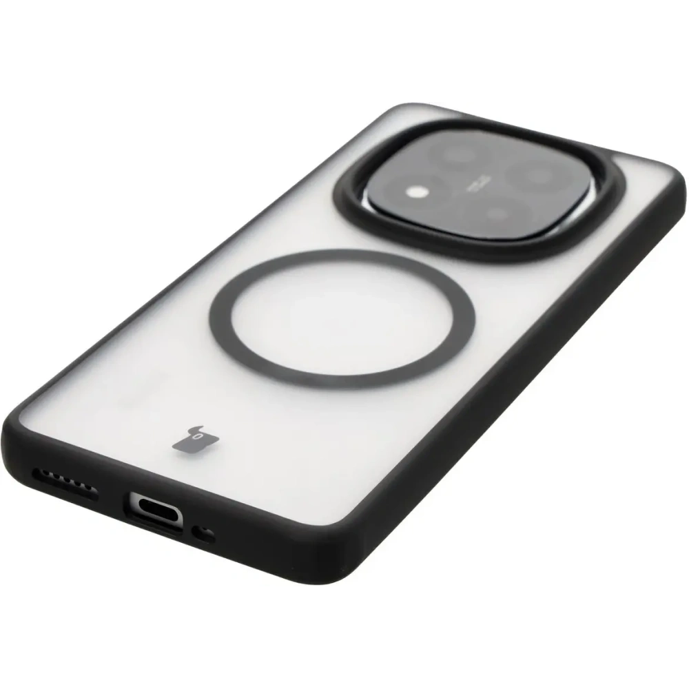 Hurtownia GSM - Bizon Carcasă MatteO Magnetic Xiaomi Redmi Note 14 Pro 5G / 14 Pro Plus 5G / Poco X7 translucidă cu cadru negru - BIZ8399 - {ean13} - Hurt