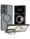Hurtownia GSM - Pouzdro s podstavcem a magnetickým kroužkem Bizon Case Eclipse pro Motorola Edge 50 Fusion kouřové s černým rámečkem - BIZ8400 - {ean13} - Hurt