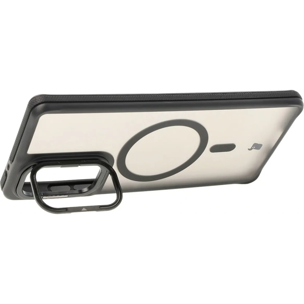 Hurtownia GSM - Pouzdro s podstavcem a magnetickým kroužkem Bizon Case Eclipse pro Motorola Edge 50 Fusion kouřové s černým rámečkem - BIZ8400 - {ean13} - Hurt