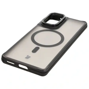 Hurtownia GSM - Caz Bizon Eclipse Stand & Magnetic Motorola Edge 50 Fusion fumurie cu un cadru negru - BIZ8400 - {ean13} - Hurt