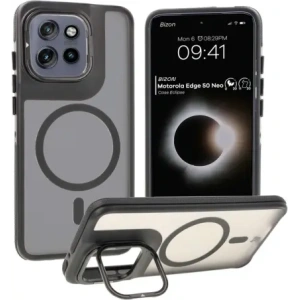 Hurtownia GSM - Bizon Case Eclipse Állvány & Magnetic Motorola Edge 50 Neo füstös fekete kerettel - BIZ8401 - {ean13} - Hurt