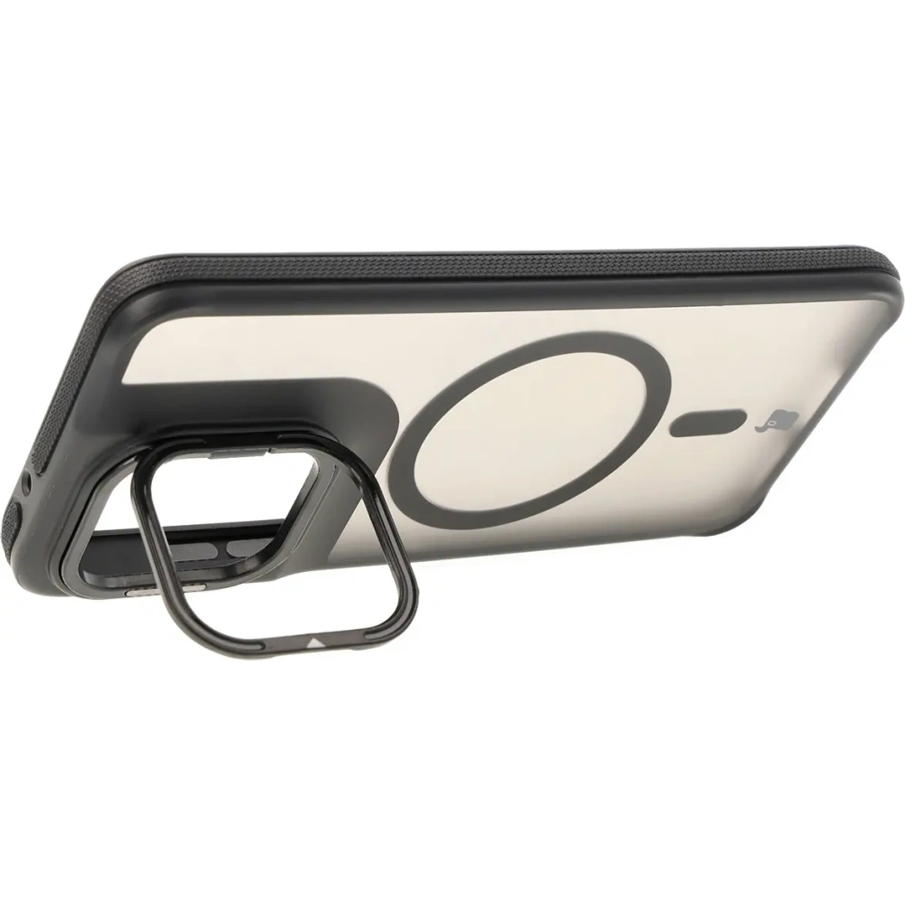 Hurtownia GSM - Caz Bizon Eclipse Stand & Magnetic Motorola Edge 50 Neo smoky cu un cadru negru - BIZ8401 - {ean13} - Hurt
