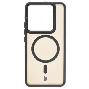 Hurtownia GSM - Caz Bizon Eclipse Stand & Magnetic Xiaomi 14T Pro fumuriu cu un cadru negru - BIZ8402 - {ean13} - Hurt