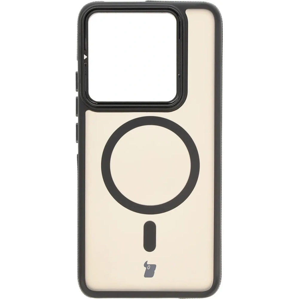 Hurtownia GSM - Etui s podstavcem a magnetickým kroužkem Bizon Case Eclipse pro Xiaomi 14T Pro kouřové s černým rámečkem - BIZ8402 - {ean13} - Hurt