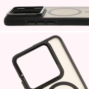 Hurtownia GSM - Caz Bizon Eclipse Stand & Magnetic Xiaomi 14T Pro fumuriu cu un cadru negru - BIZ8402 - {ean13} - Hurt
