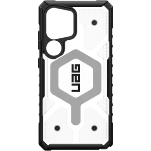 Wholesale UAG Urban Armor Gear Pathfinder Clear Magnet Samsung Galaxy S25 Ultra 5G with built-in magnetic module (ice/silver) - UAG1500 - {ean13} - Hurt