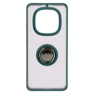 Hurtownia GSM - Bizon Case Hybrid Ring Xiaomi Redmi Note 14 Pro 5G / Poco X7 rauchig mit einem dunkelgrünen Rahmen - BIZ8403 - {ean13} - Hurt