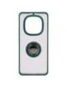 Wholesale Bizon Case Hybrid Ring Xiaomi Redmi Note 14 Pro 5G / Poco X7 smoky with a dark green frame - BIZ8403 - {ean13} - Hurt