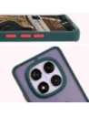 Wholesale Bizon Case Hybrid Ring Xiaomi Redmi Note 14 Pro 5G / Poco X7 smoky with a dark green frame - BIZ8403 - {ean13} - Hurt