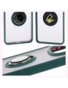 Wholesale Bizon Case Hybrid Ring Xiaomi Redmi Note 14 Pro 5G / Poco X7 smoky with a dark green frame - BIZ8403 - {ean13} - Hurt