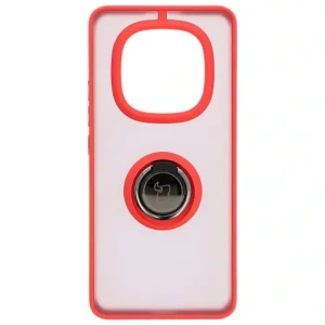 Hurtownia GSM - Bizon Case Hybrid Ring Xiaomi Redmi Note 14 Pro 5G / Poco X7 rauchig mit einem roten Rahmen - BIZ8405 - {ean13} - Hurt