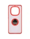 Wholesale Bizon Case Hybrid Ring Xiaomi Redmi Note 14 Pro 5G / Poco X7 smoky with a red frame - BIZ8405 - {ean13} - Hurt