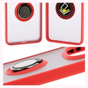 Hurtownia GSM - Bizon Case Hybrid Ring Xiaomi Redmi Note 14 Pro 5G / Poco X7 rauchig mit einem roten Rahmen - BIZ8405 - {ean13} - Hurt
