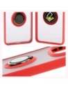 Wholesale Bizon Case Hybrid Ring Xiaomi Redmi Note 14 Pro 5G / Poco X7 smoky with a red frame - BIZ8405 - {ean13} - Hurt