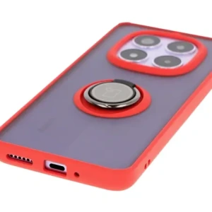 Hurtownia GSM - Bizon Case Hybrid Ring Xiaomi Redmi Note 14 Pro 5G / Poco X7 rauchig mit einem roten Rahmen - BIZ8405 - {ean13} - Hurt