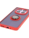 Wholesale Bizon Case Hybrid Ring Xiaomi Redmi Note 14 Pro 5G / Poco X7 smoky with a red frame - BIZ8405 - {ean13} - Hurt